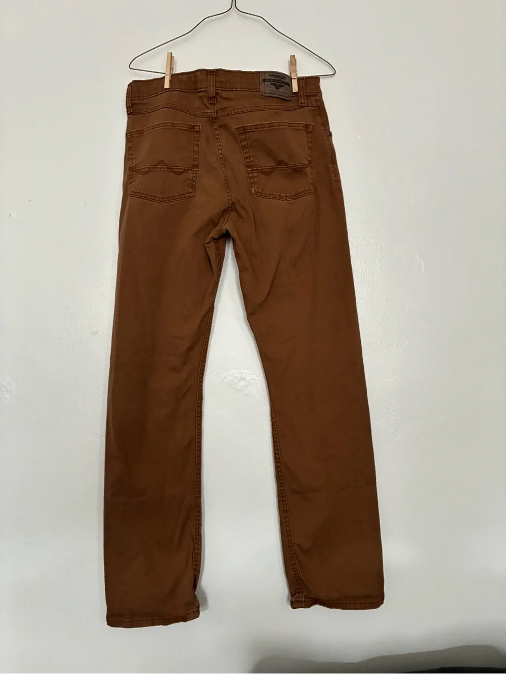 Wrangler Brown Straight Fit Jeans